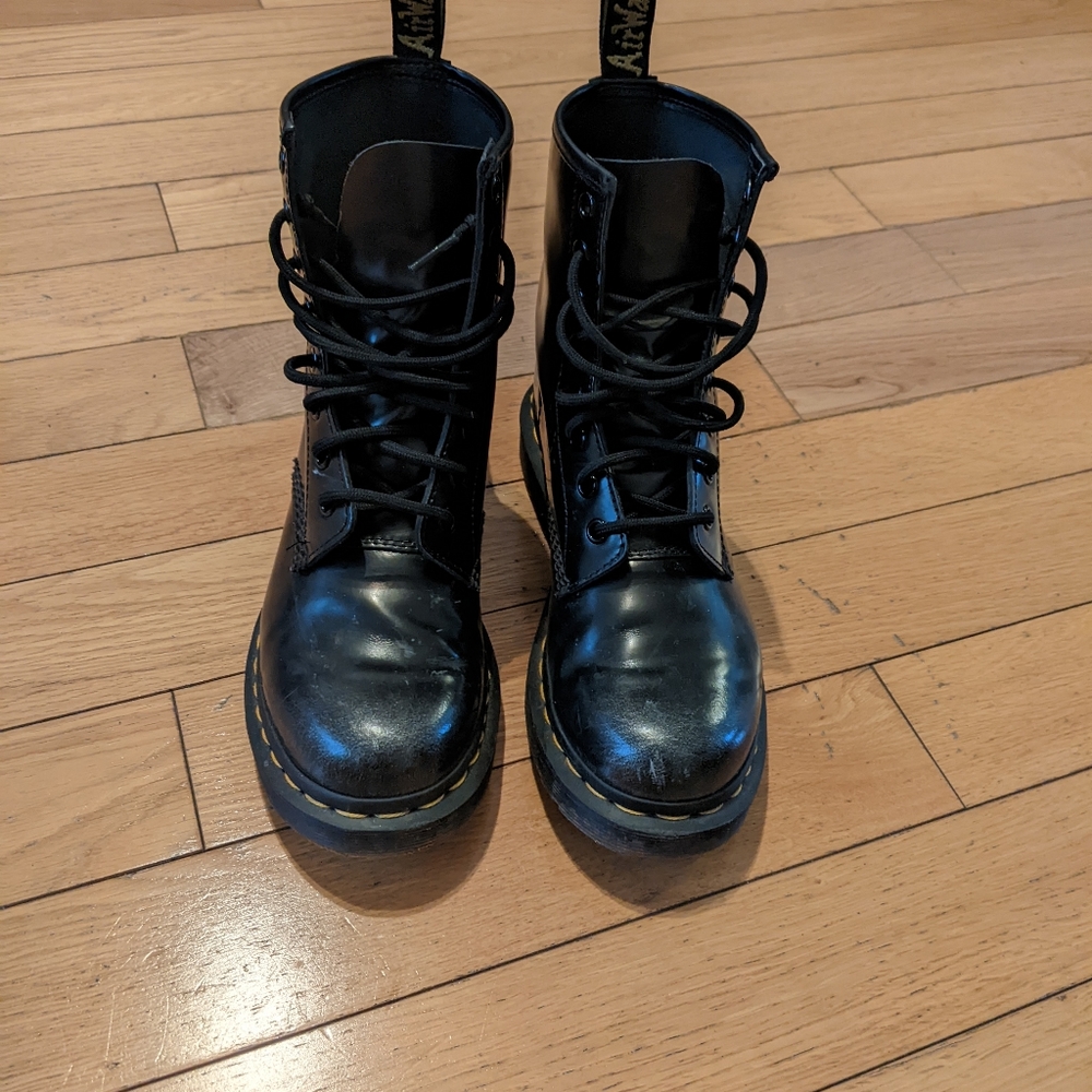 Dr. Martens 1460 black/silver arcadia boots